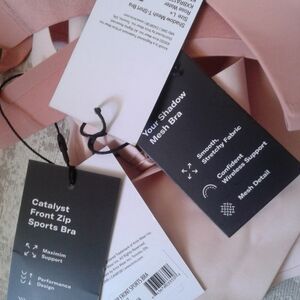 2 NWT Knix Catalyst Front Zip Size 7 & Knix Shadow Mesh Bra L+